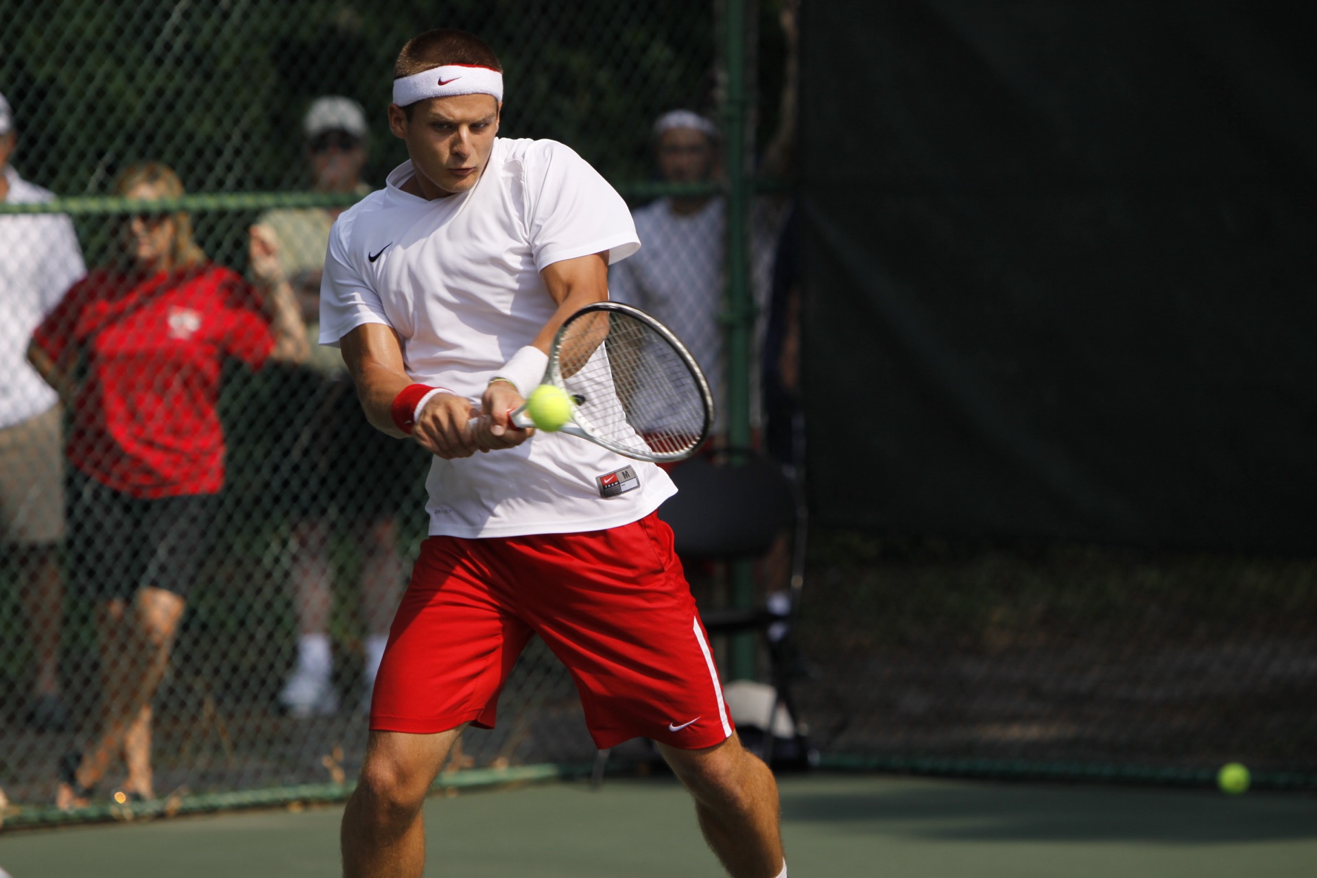 Bernhard Wallner Backhand Return College Tennis Valdosta State